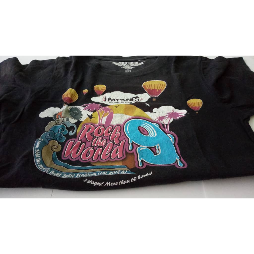 2009　Underground　Band　Rock　Tshirt　Shopee　T　Rock　Malaysia　The　Original　World　shirt　World　Konsert　The　Concert　Malaysia