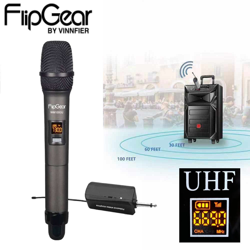 Vinnfier FlipGear Professional UHF Wireless Microphone