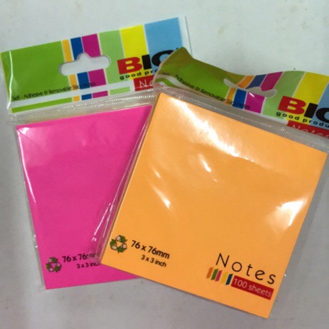 BIG MEMO STICK / MEMO STICKER / STICKY NOTES / STICKY MEMO (76X76mm ...