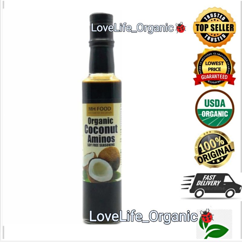 MH FOOD ORGANIC COCONUT AMINOS 250ML EXP:29/9/2025 | Shopee Malaysia