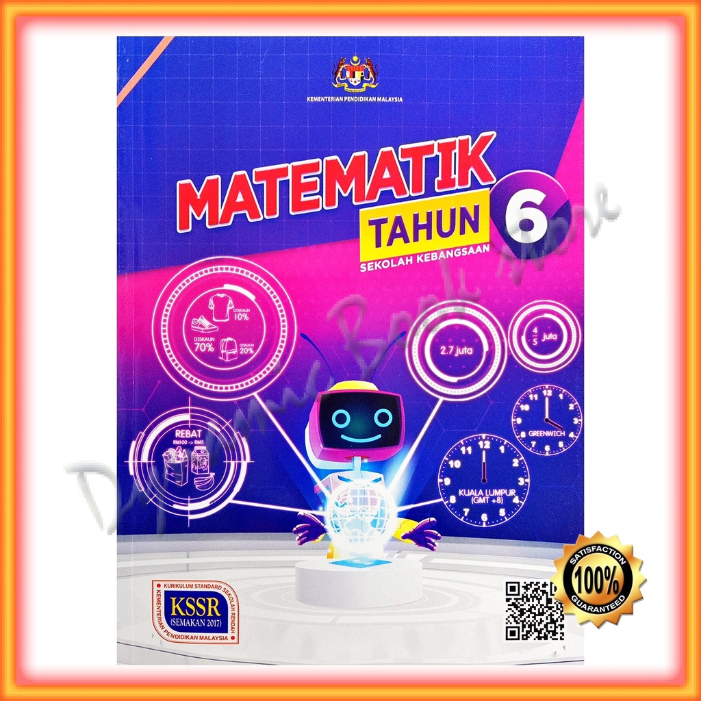 Buku Teks Matematik Tahun 6 Edisi 2022 Shopee Malaysia