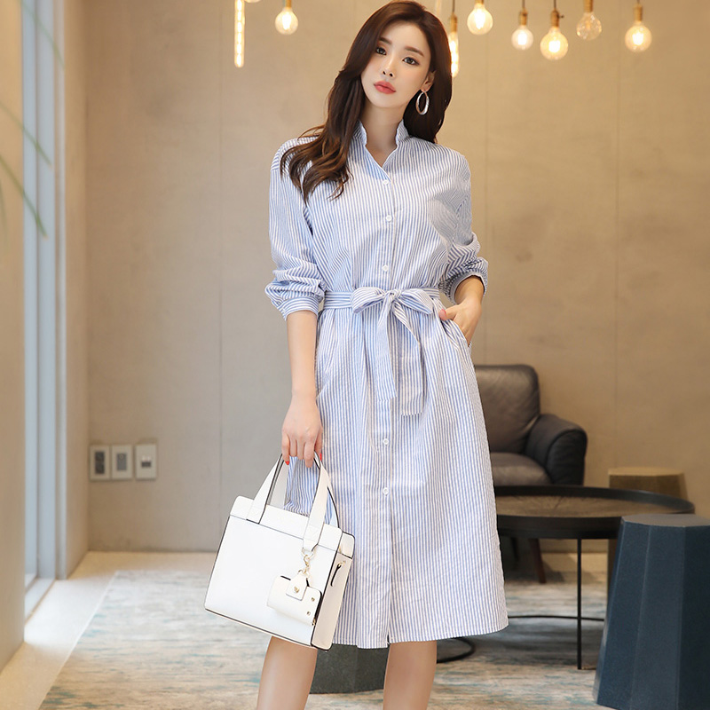 Shirt dress 2024 korean style