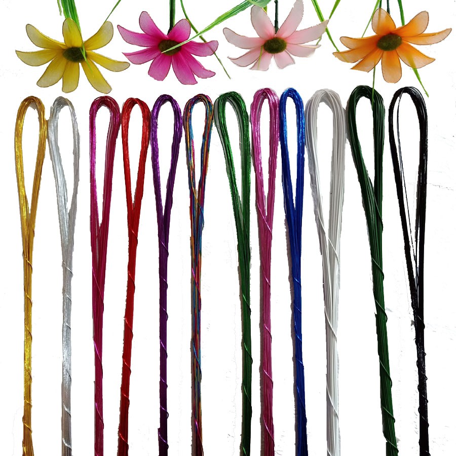 handwork DIY Mesh silk flower nylon Stockings flower material iron wire