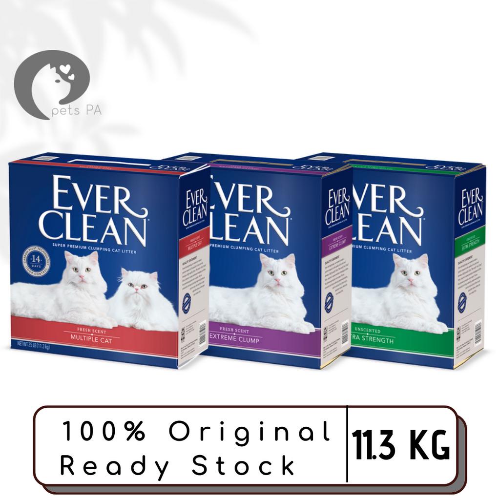 Ever Clean Cat Litter Bentonite Extra Strength, Multiple Cat, Extreme Clump (11.3KG