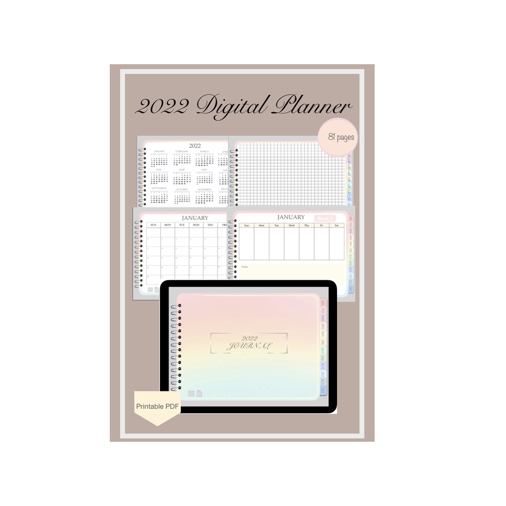 2022 Digital journal / printable pdf / GoodNotes | Shopee Malaysia