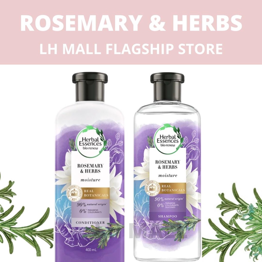Herbal Essences Bio Renew Rosemary & Herbs Shampoo Conditioner [ Moisture (400ml) Shopee Malaysia