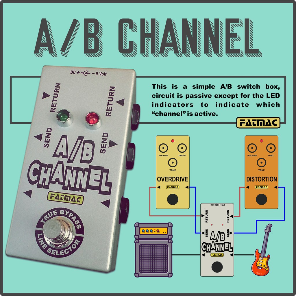 Fatmac A/B Channel Guitar Effect (Line Selector) | Shopee Malaysia