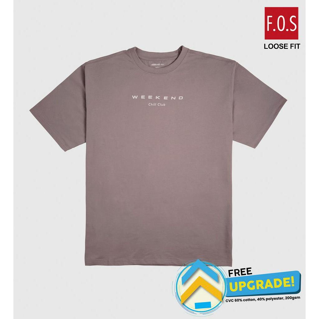 FOS x oldskool Men’s Loose Fit Graphic Tee | Weekend Series | Shopee