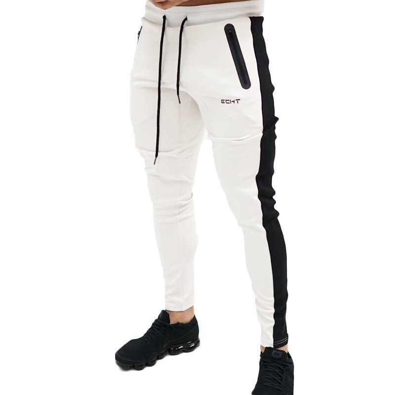 ECHT Men's Fashion Cotton Casual Sports Trousers Slim Fitness Jogging  Training Pants