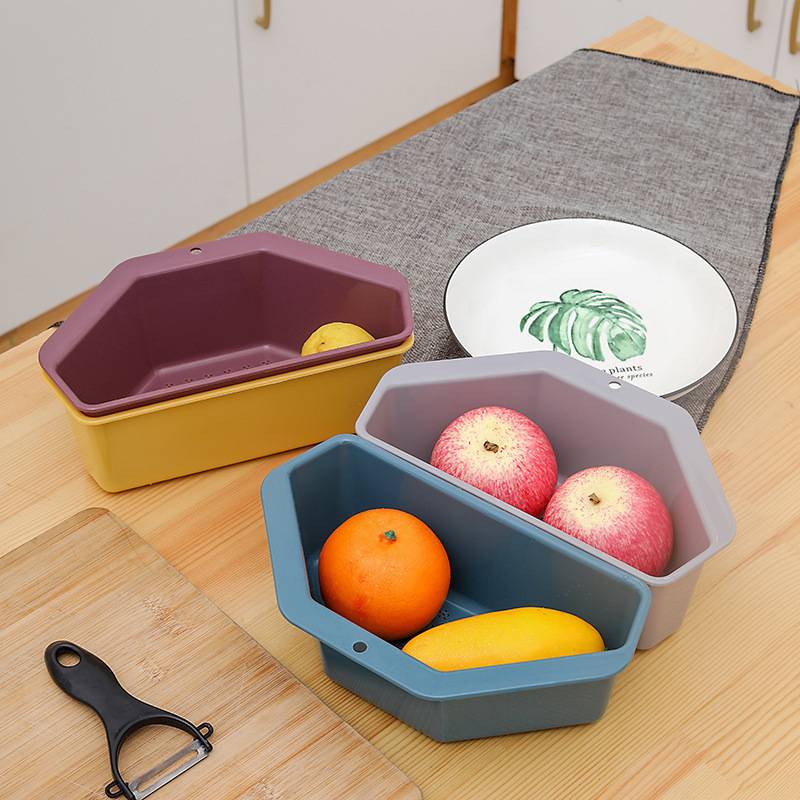Kitchen Triangle Sink Accessories Penapis Sinki Leftover Drainer Basket ...