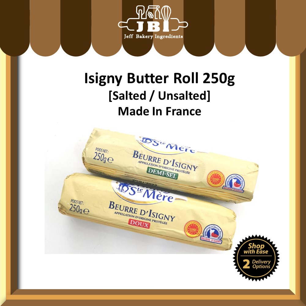 Isigny Butter Roll 250g Salted Unsalted France Butter Shopee Malaysia 