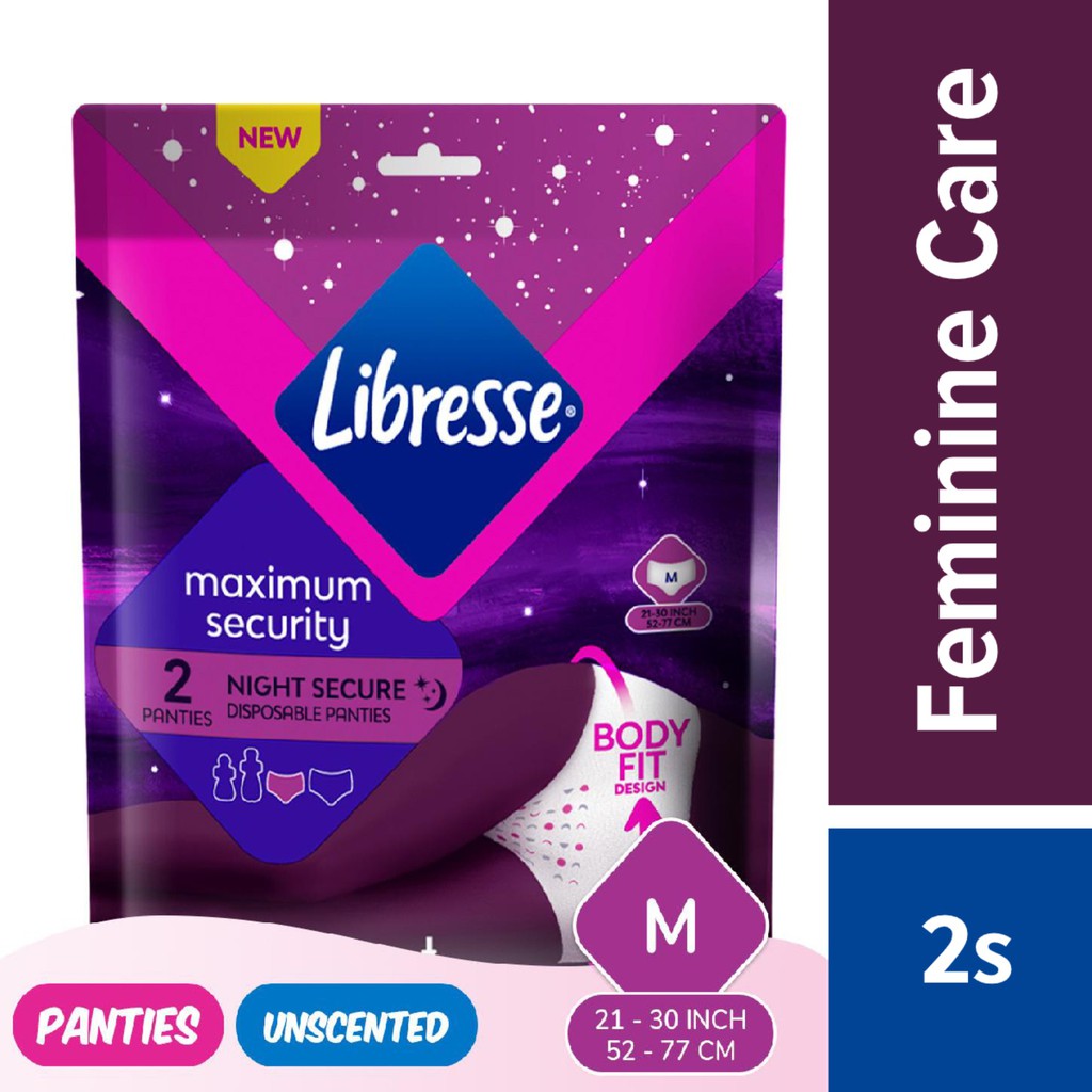 Libresse Panty /Kotex Panty Disposable Panties/Sanitary Pad/ Pad Bersalin (Size S-M/M-L/L-XL) [NEW PACKAGING]