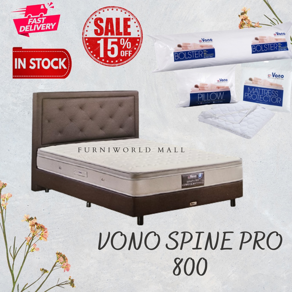 VONO SpinePro 800 Mattress Single/ Super Single/ Queen/ King Tilam