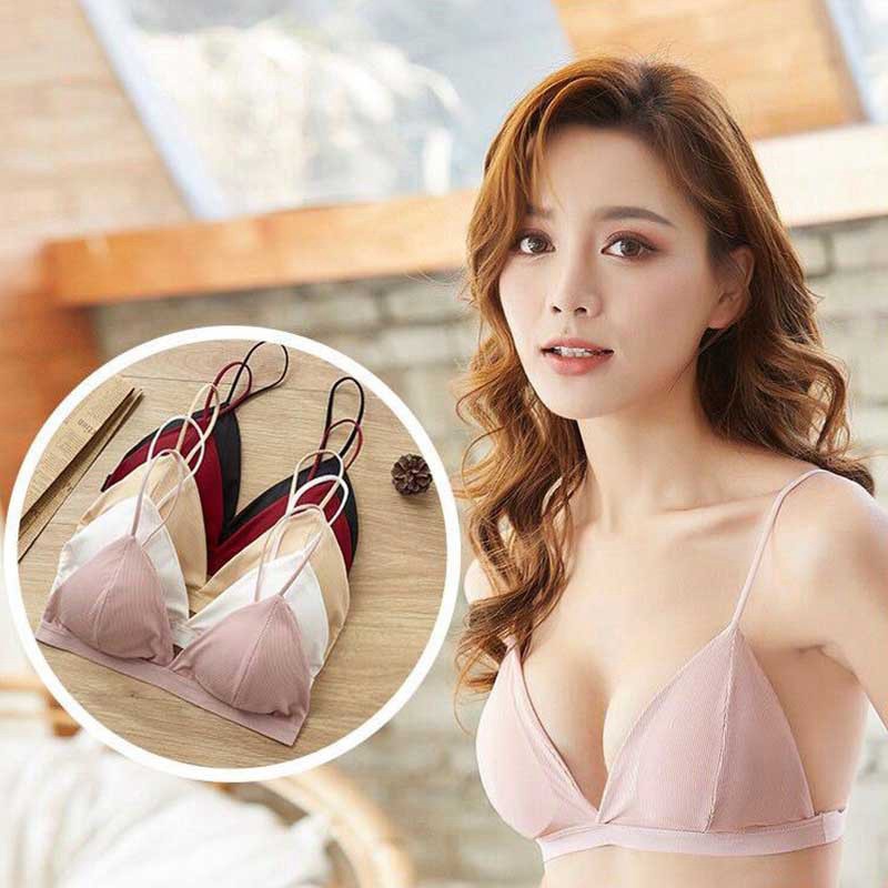 French Triangle Cup Thread Thin Bras Shoulder Strap Beauty Back