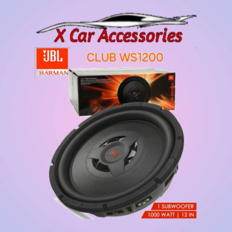 JBL Club WS1200 Club Series 12" shallowmount component subwoofer with