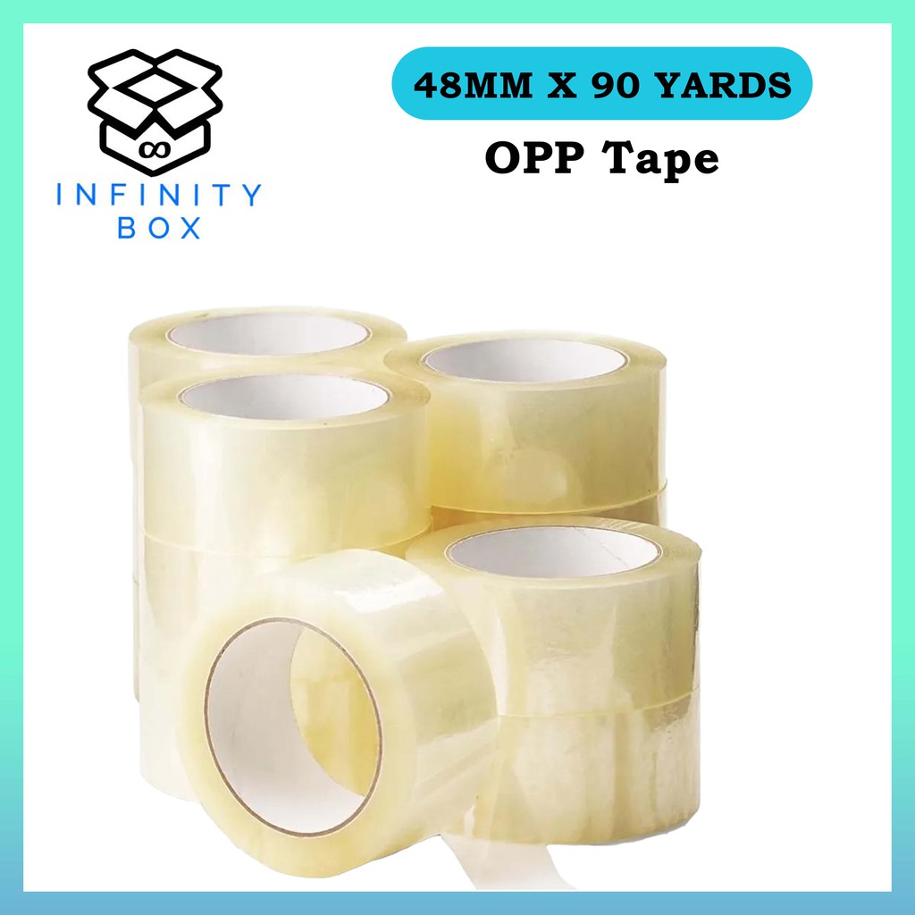 OPP Transparent Tape 48mm x 90 Yards - Ready Stock | Shopee Malaysia