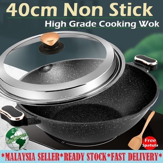 WPYYI Maifan Stone Steamer Non-Stick Soup Pot Large Capacity High  Temperature Porridge Health Stew Wok Fire Home Gas Cooker Universal (Size :  28CM) : : Home