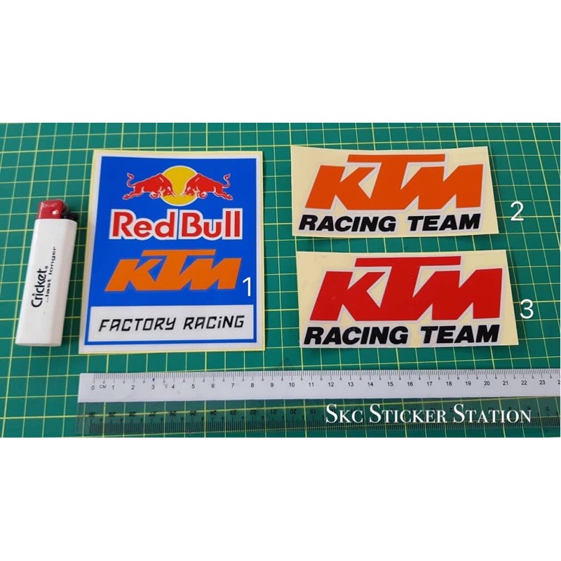 Sticker Cutting KTM Racing Team Design Computer Cutting Overlapping ...