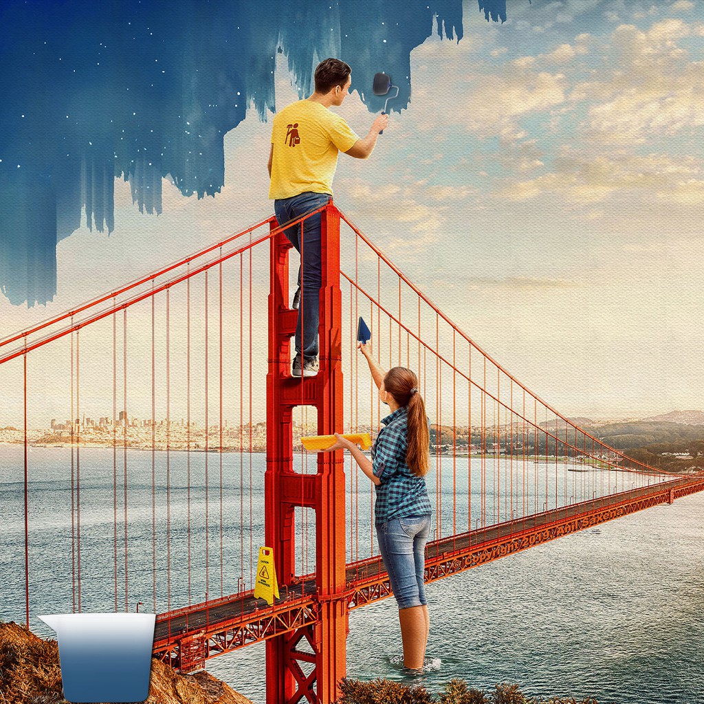 [Malaysian stock] Paint Runner Pro household DIY paint roller brush set