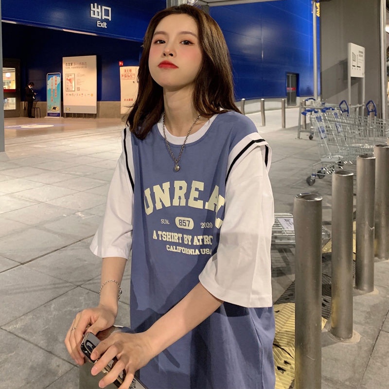 Women S Cotton Basketball Uniform Girlfriend Oversized Short Sleeved T