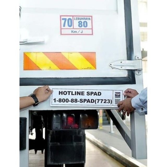 ORIGINAL 3M STICKER LORRY HOTLINE SPAD (463X 86) | Shopee Malaysia