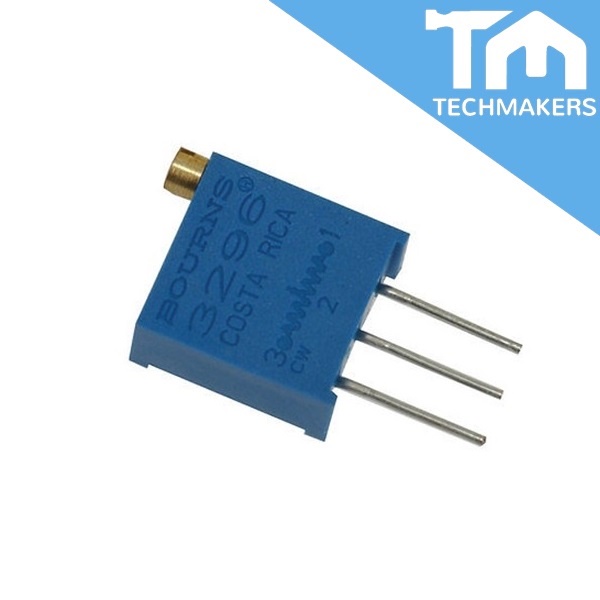 3296W 3296 Multi-Turn Multiturn Trimmer Adjustable Potentiometer POT Resistance 1K/2K/5K/10K/20K/50K/100K/200K/1M