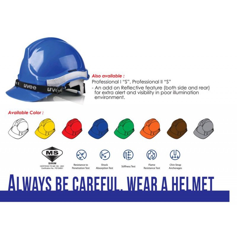 Uvee Industrial Safety Helmet ( Sirim Certified ) 