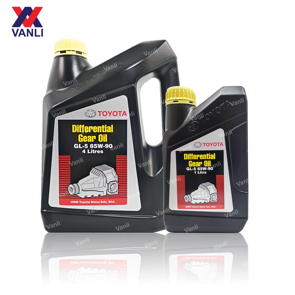 Toyota Genuine Differential Gear Oil GL5 85W90 ( Yellow Cap ) 1L / 4L ...