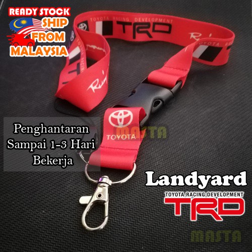 Toyota Trd Lanyard Merah - Neck Strap Landyard Toyota Trd - vios camry ...