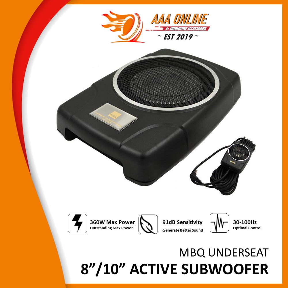 Mbq store underseat subwoofer