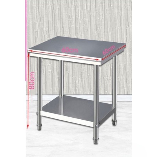 MD SINAR 2 Tier Stainless Steel Kitchen Working Table Storage Rack ...