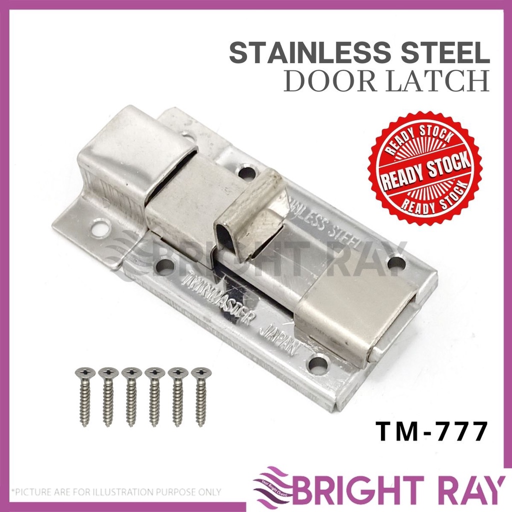 [1PC] 4inch Stainless Steel Bolts Door Shutter Door Latch Sliding Lock