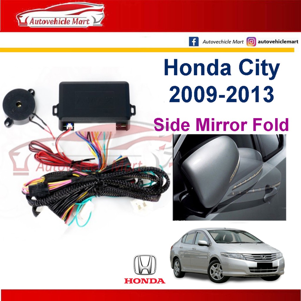 Honda City 20092013 Side Mirror Auto Fold System smartstar A max OEM Socket Shopee Malaysia