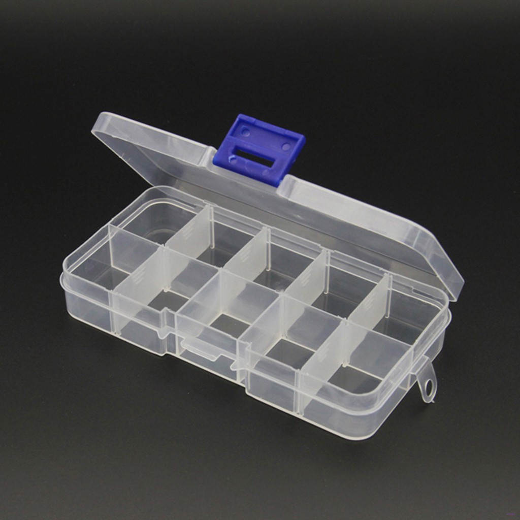 Storage Box Hard Plastic Compartment Slot Plastic Craft Organizer  Adjustable