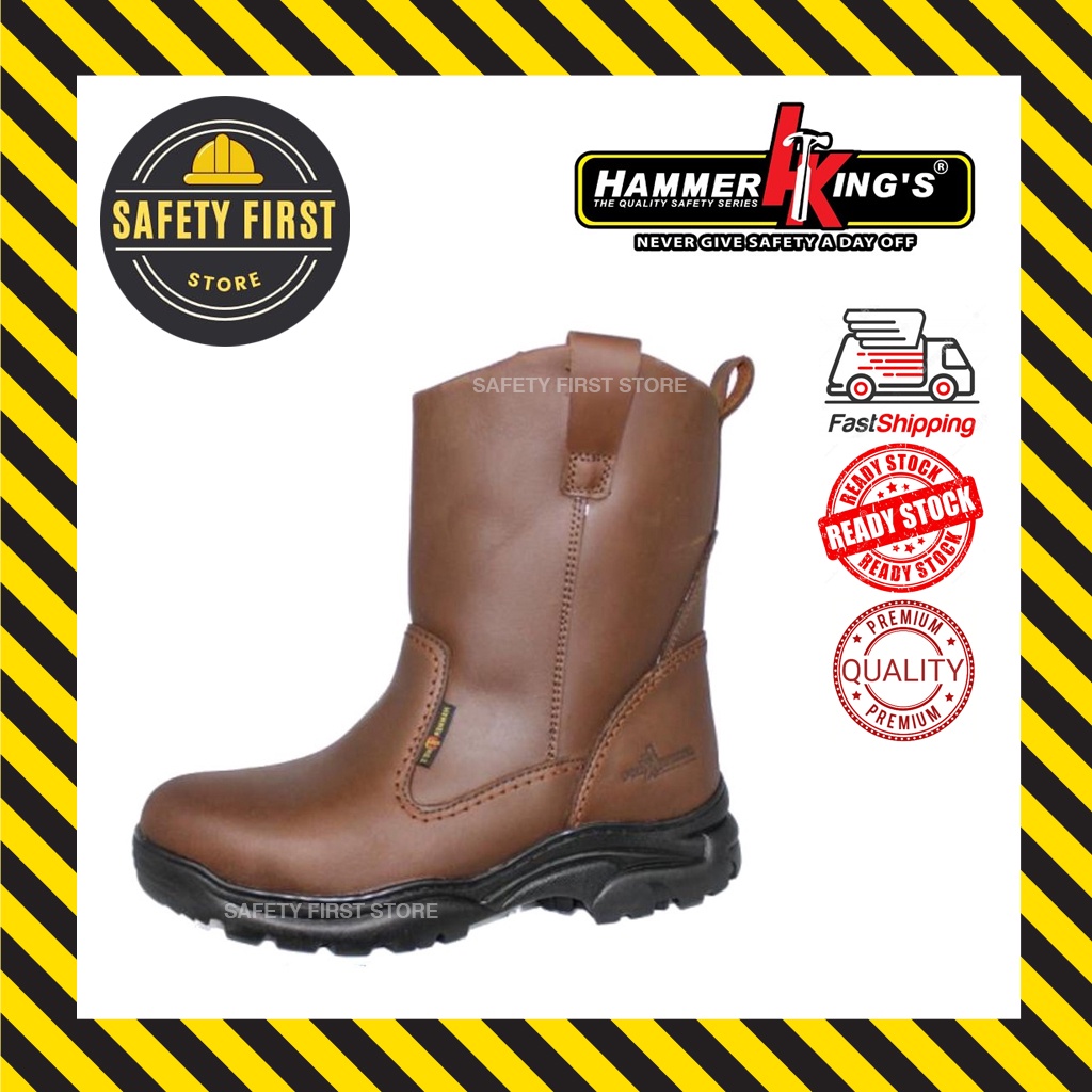 Hammer King Safety Shoes HK 13021 Steel Toe Cap Steel Mid Plate sole ...