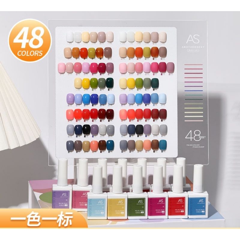 #READY STOCK#[1-48] Colours AS Ximan Series Gel Polish 一瓶一色指甲油胶2022 ...