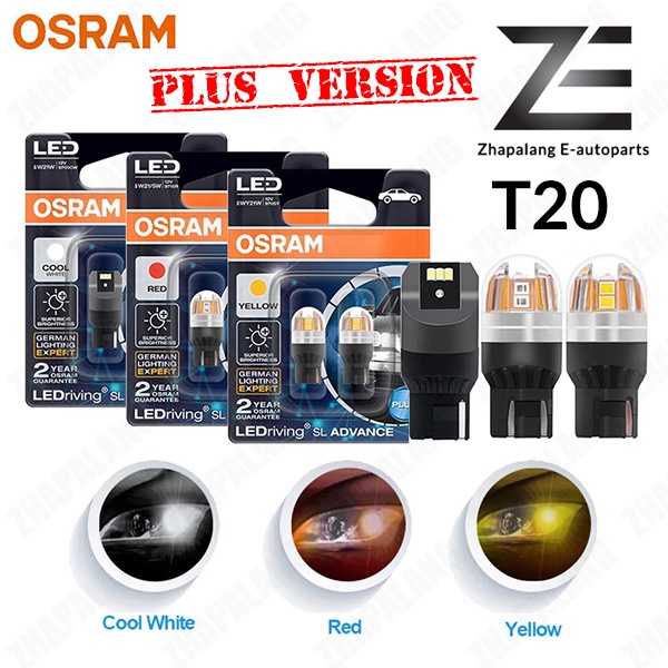 OSRAM LED Bulb T20 White Red Yellow W21W WY21W 7440 7443 LEDriving
