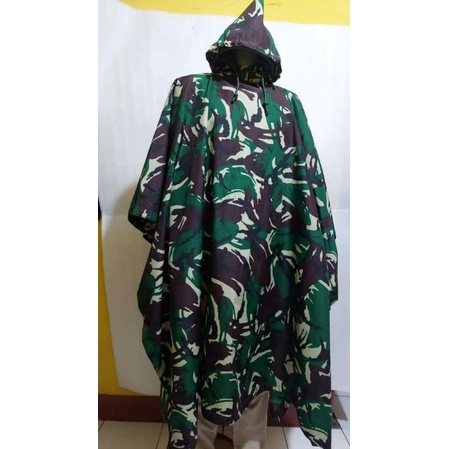 Raincoat Poncho model Tni / Camouflage Poncho Tni / Raincoat | Shopee