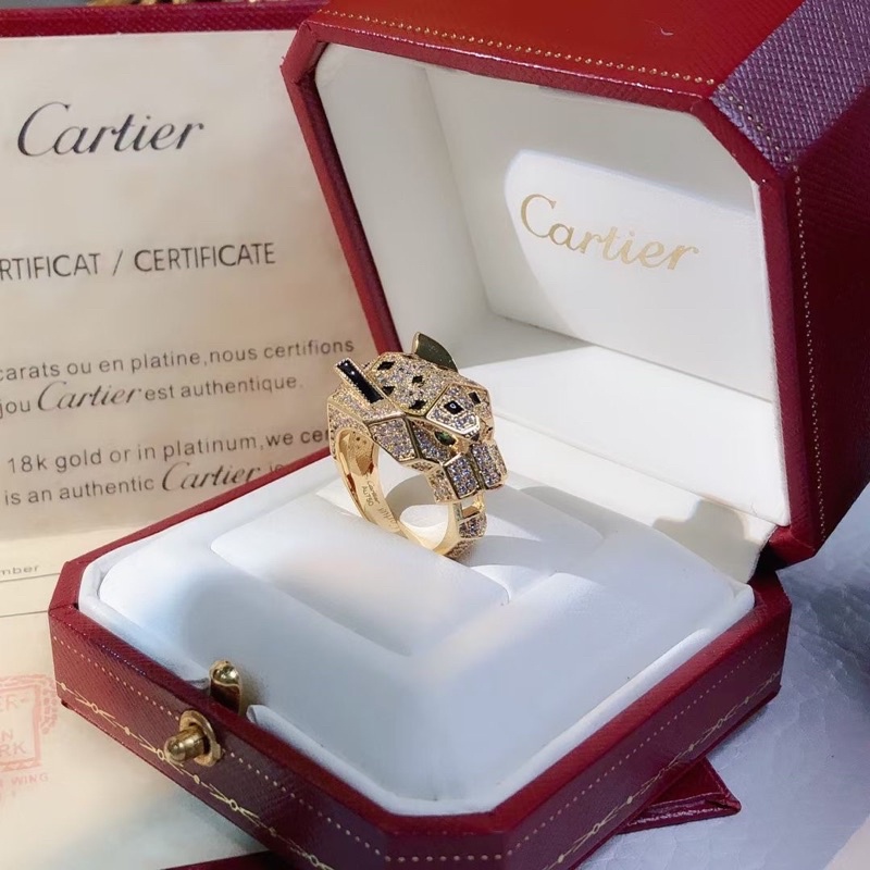 Cartier ring cheap leopard