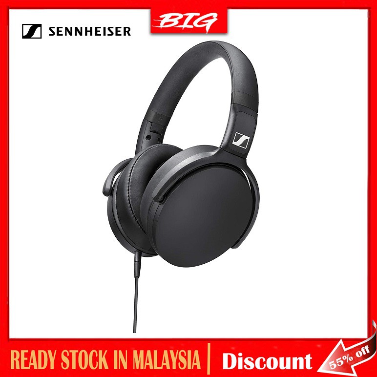 Sennheiser HD 400S Closed Back, Around Ear Headphone with One-Button Smart  Remote on Detachable Cable
