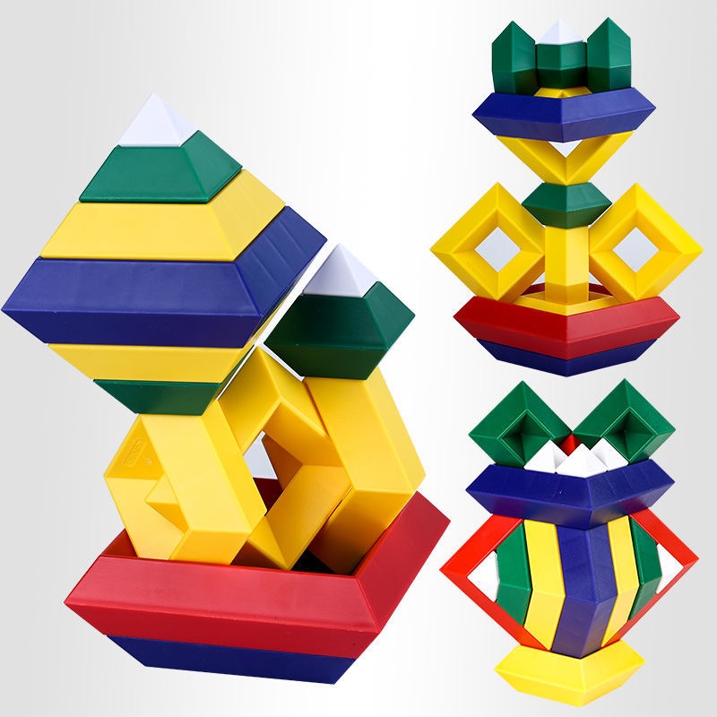 3D Magic Tower Pyramid Stacking Building Blocks STEM Educational Toys