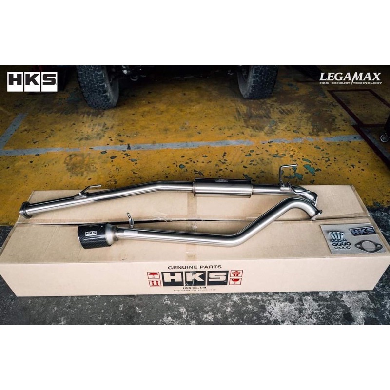4X4 HKS LEGAMAX MUFFLER CARBON HILUX RANGER NAVARA DMAX TRITON RAPTOR FORTUNER TAIL VIGO REVO