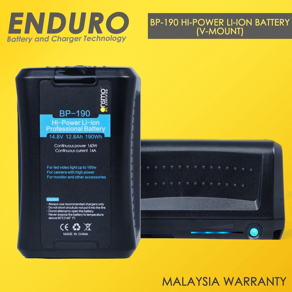 2x Batteries V-Mount Li-Ion 14,4V 20100mAh Avec D-Tap Et USB – Remplace Sony BP-190WS