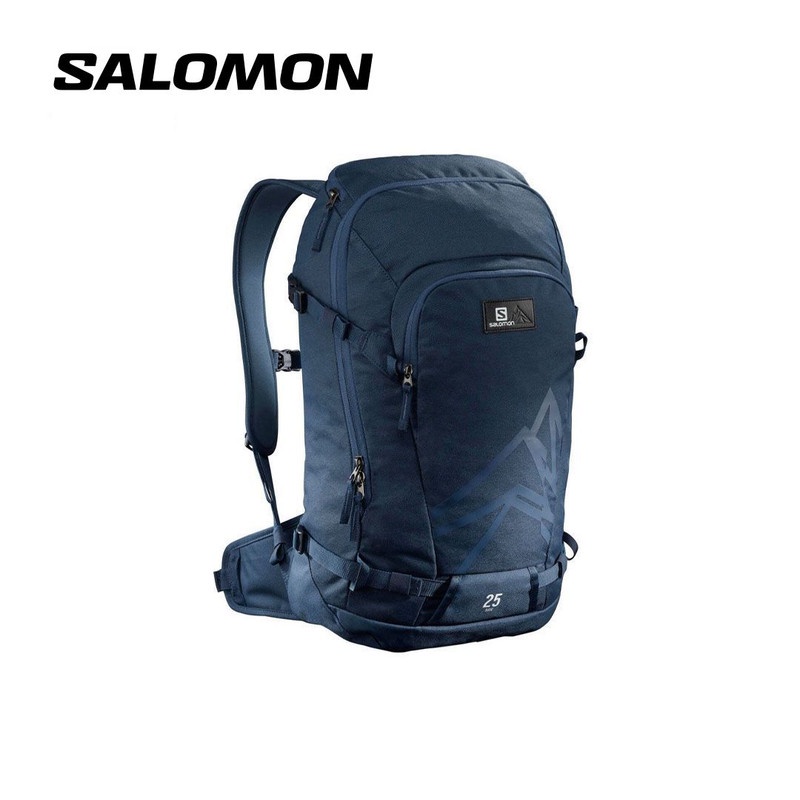 Salomon Unisex Side 25 Hiking Backpack Dark Denim Shopee Malaysia