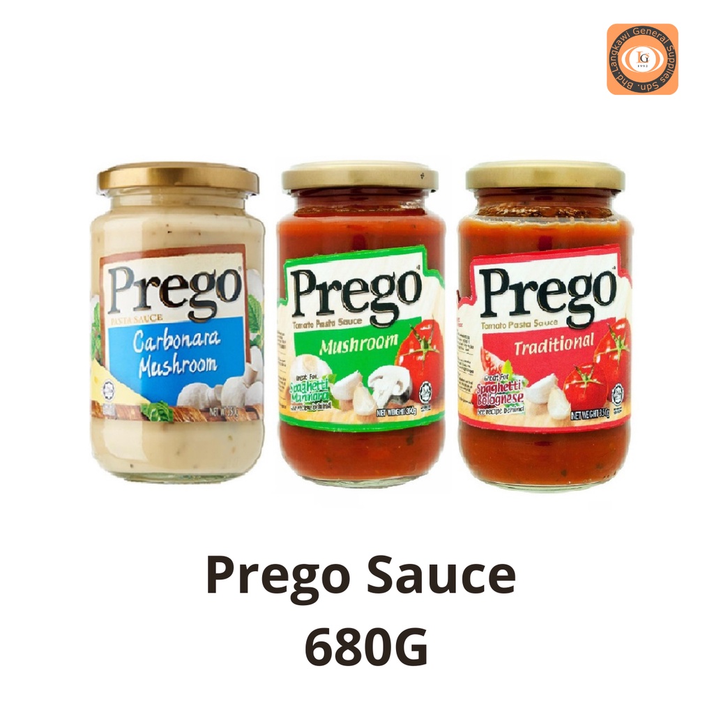 Prego pasta sauce 665g 680g (Carbonara Mushroom / Tradisional Tomato