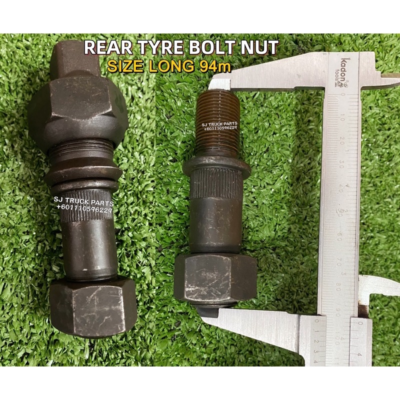 ISUZU ELF NPR PRO FVR 5.0c 5.2c REAR BOLT NUT SIZE LONG 94m FOR AXLE ...