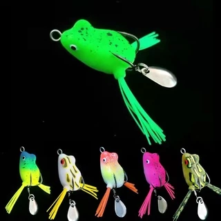 8g-13g Top water Fishing Soft Frog Lure set Soft silicone Fishing