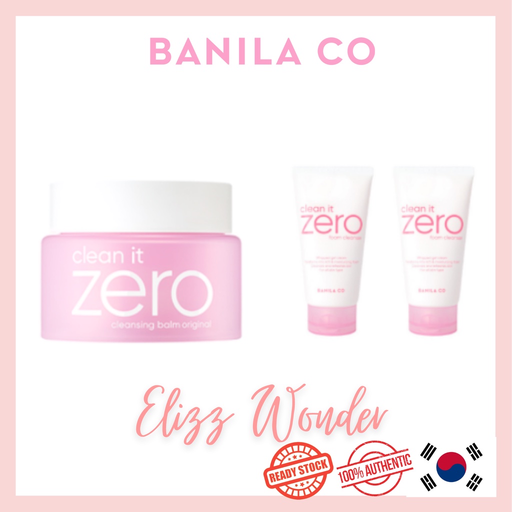 Ready Stock 🇰🇷 Banila Co Clean It Zero Original Cleansing Balm Makeup Remover Set Banila Co 5131