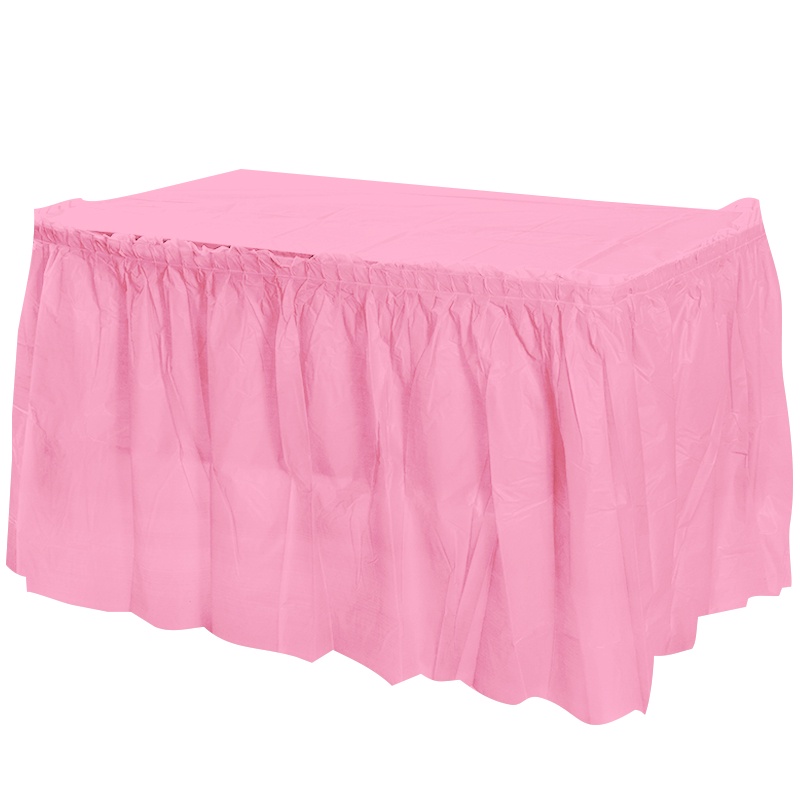Fitted Table cloth Rectangle Disposable Tablecloth Skirt Table Top