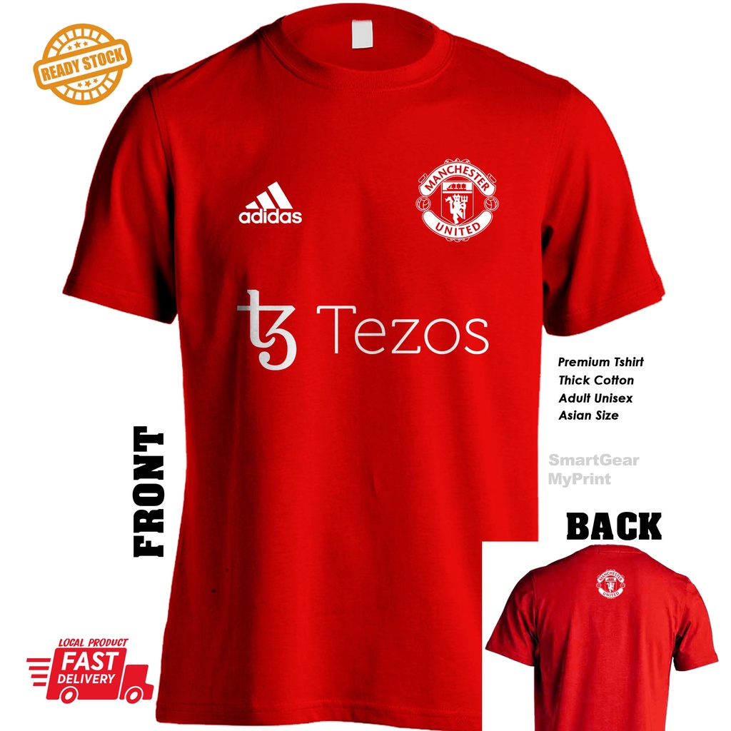 Manchester United Tezos MU Tshirt Cotton Not Jersey Football Premier League Shopee Malaysia